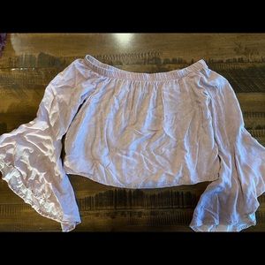 Off the shoulder crop top